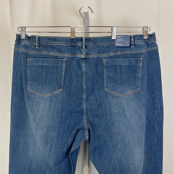 NWT J. JILL Denim Weekender Straight Leg Jeans Zip Fly 5 Pocket Blue 26W Plus - Picture 6 of 10